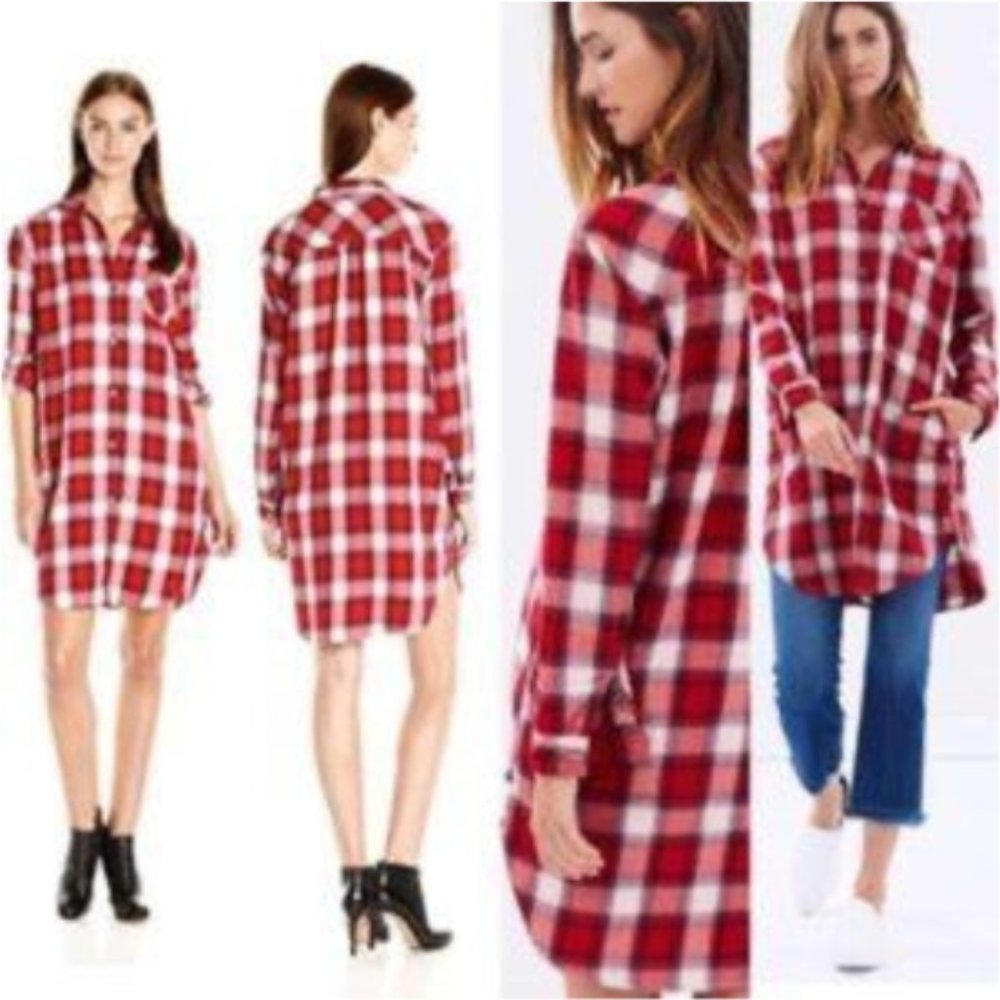 Scotch & Soda Flannel Shirt Dress
